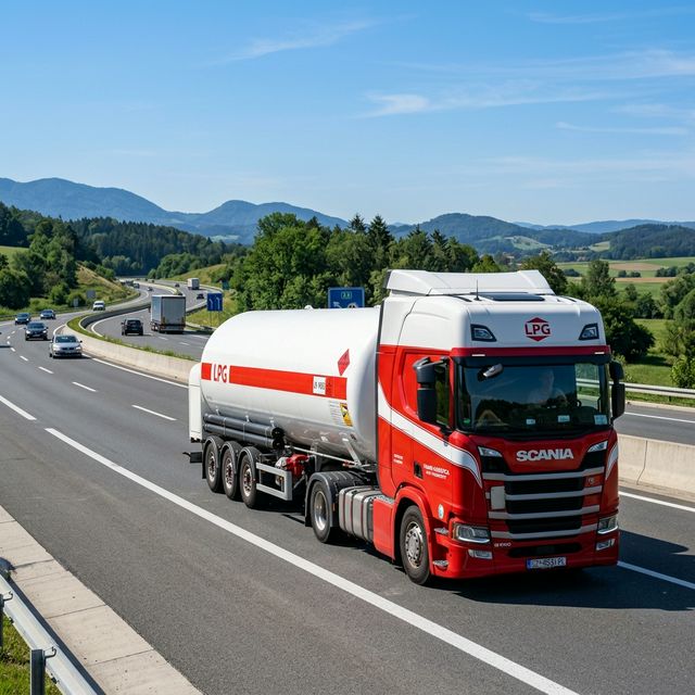 Đội xe vận chuyển hiện đại